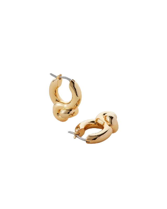 Ladies earrings limited editions-Small Maeve Hoop Earrings - Gold