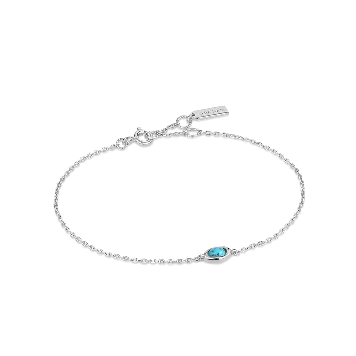 Ladies bracelets minimalist trends-Turquoise Wave Bracelet