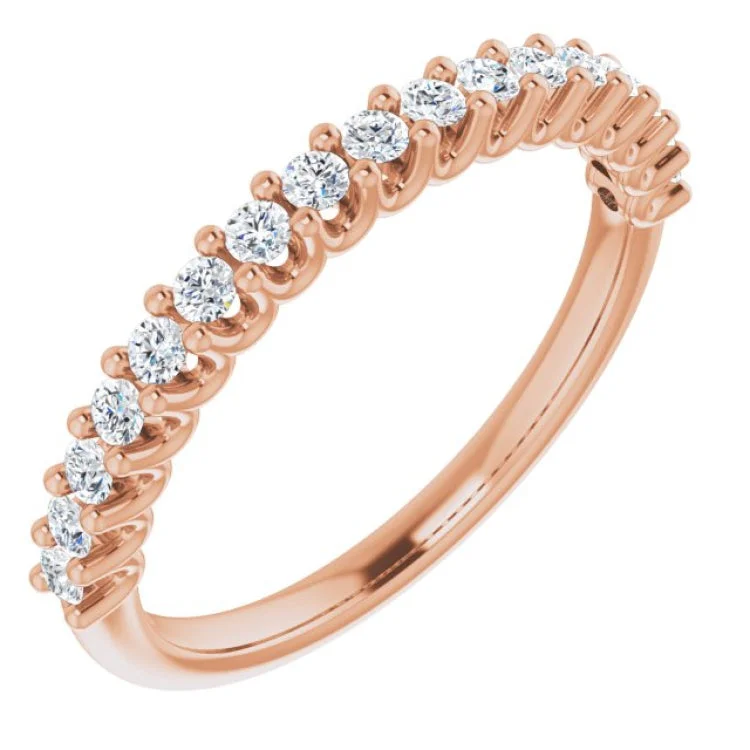 Ladies rings anniversary picks-14K Rose 1/3 CTW Lab-Grown Diamond Anniversary Band