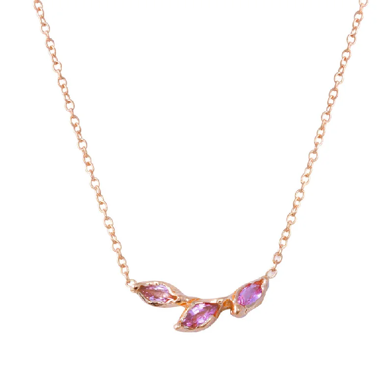 Ladies necklaces budget picks-Three Petal Necklace