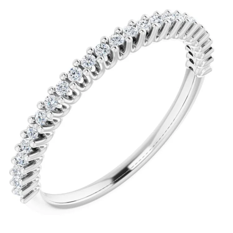 Ladies rings ethnic patterns-Platinum 1/5 CTW Lab-Grown Diamond Anniversary Band