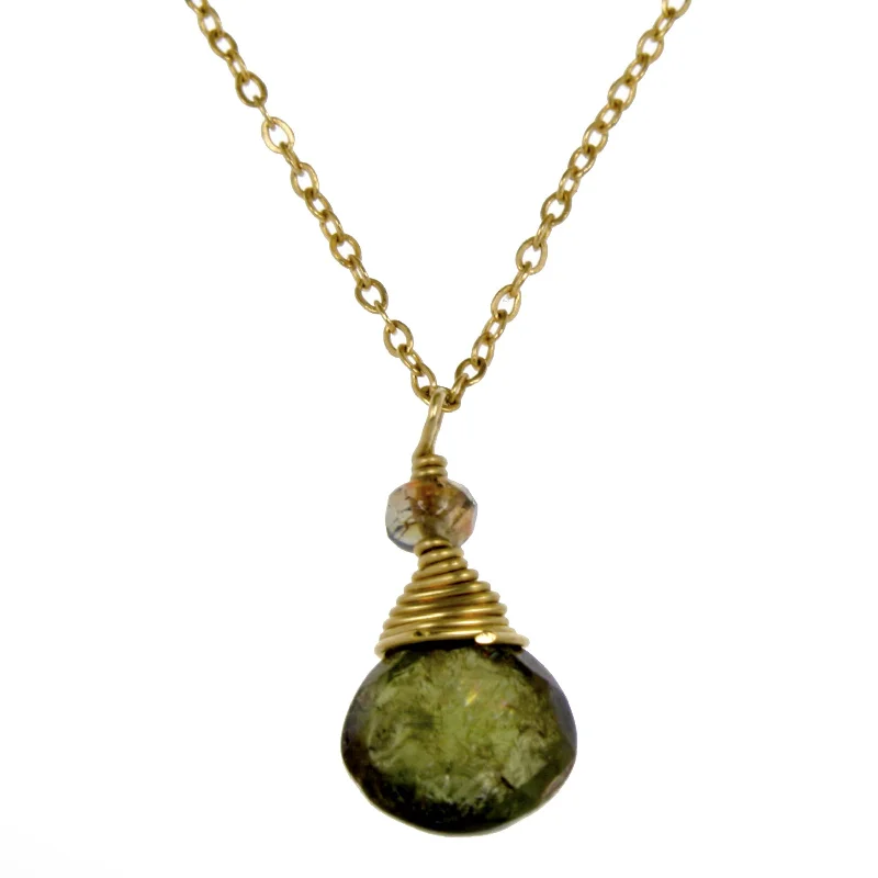 Ladies necklaces discount deals-Labradorite One Drop Necklace