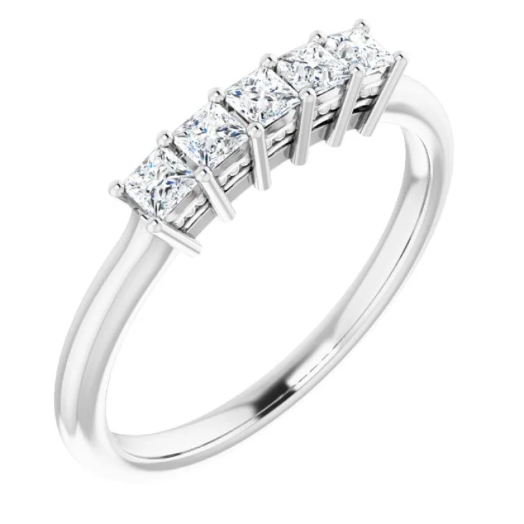 Ladies rings limited editions-Platinum 1/3 CTW Natural Diamond Anniversary Band