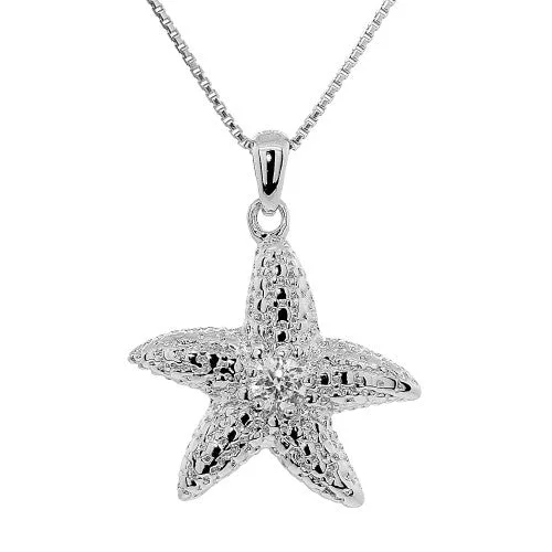 Ladies necklaces titanium options-Star Fish Necklace