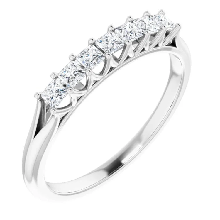 Ladies rings thumb styles-14K White 1/3 CTW Natural Diamond Anniversary Band