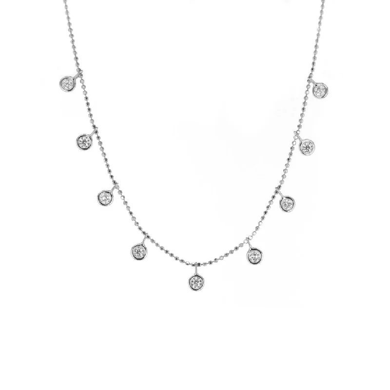 Ladies necklaces punk vibes-16" 0.50 ctw Diamond Necklace | M10266010