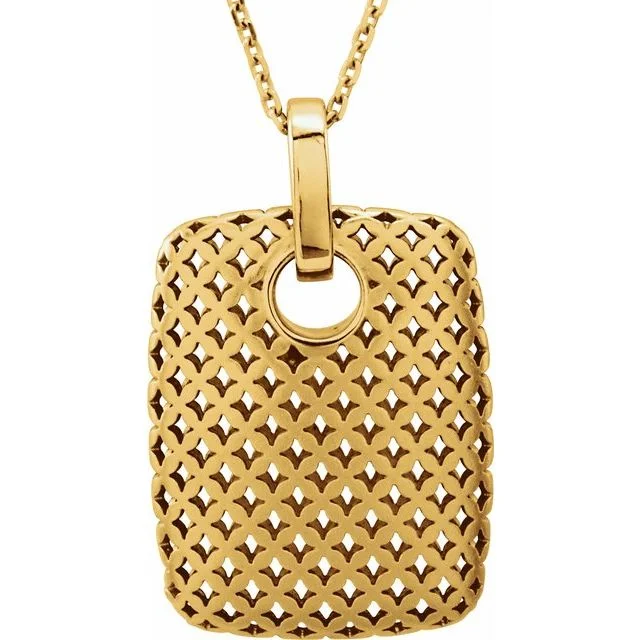 Ladies necklaces Mother’s Day-Gold Mesh Necklace