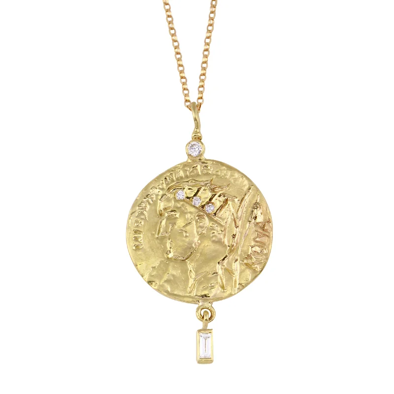 Ladies necklaces holiday gifts-Roma Coin Necklace