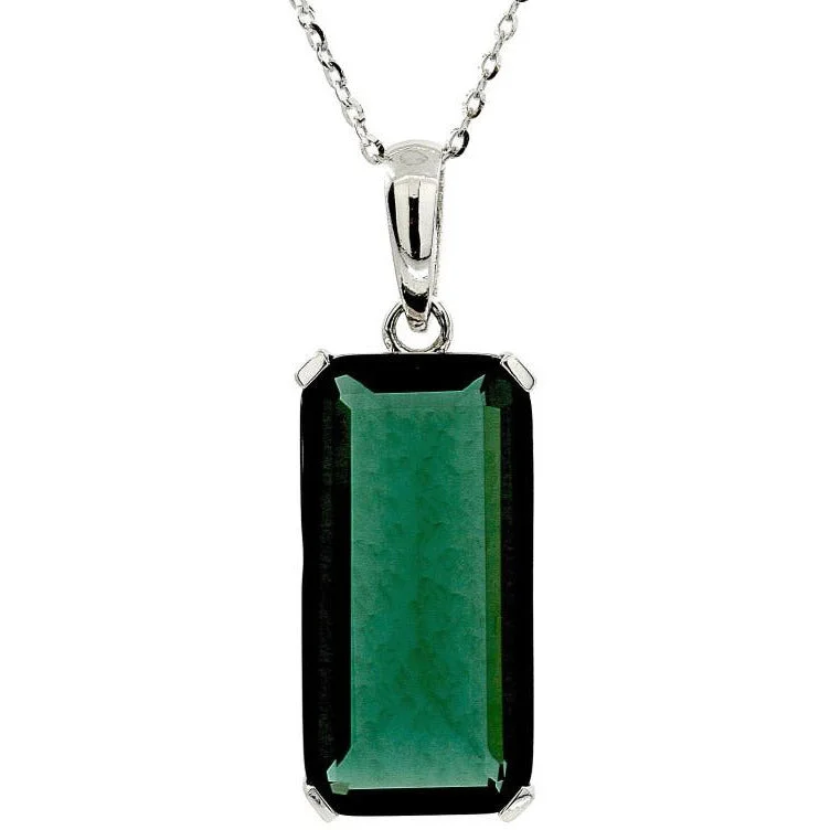 Ladies necklaces animal charms-Nouveau Green Quartz Necklace