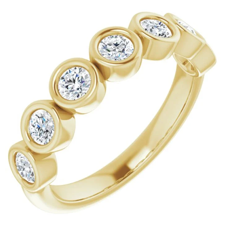 Ladies rings anniversary picks-14K Yellow 3/4 CTW Natural Diamond Anniversary Band