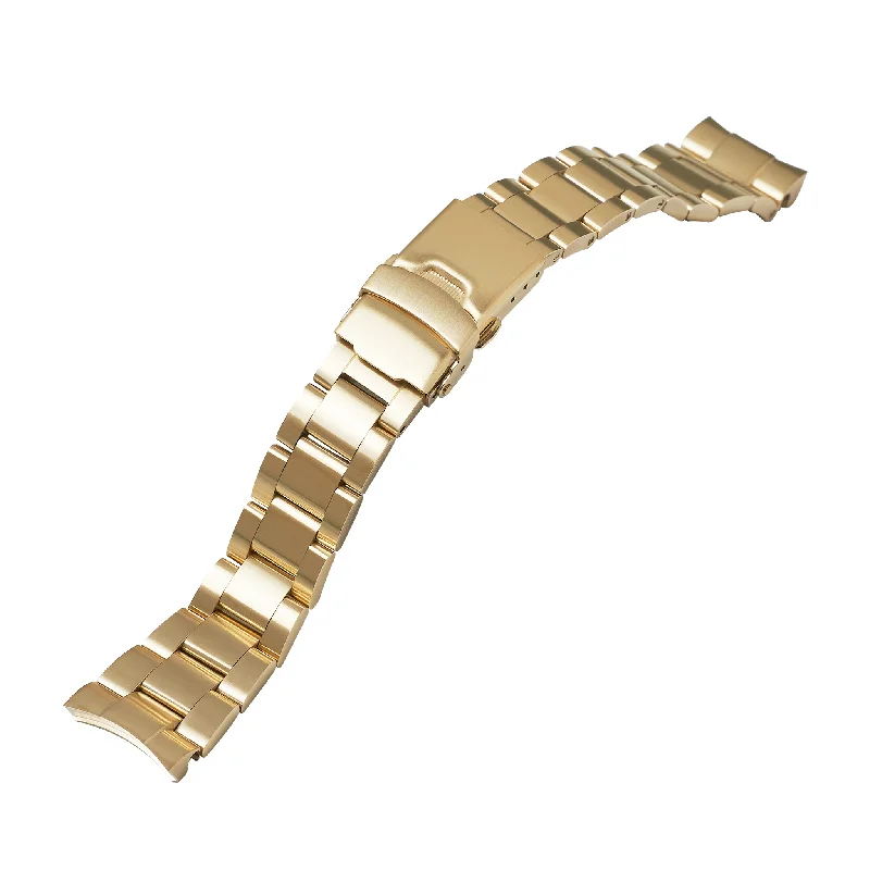 Ladies bracelets personalized-NMK926/935 Nautilus Watch Bracelet: Oyster Gold Brushed Finish