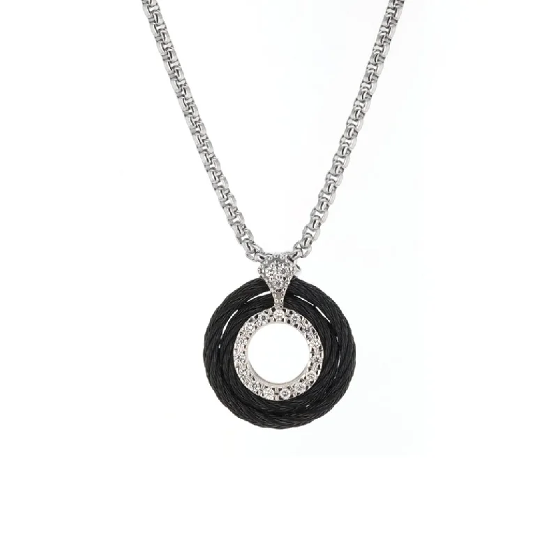 Ladies necklaces birthday surprises-18.5" 0.15 ctw Diamond Cable Pendant Necklace | 10276238