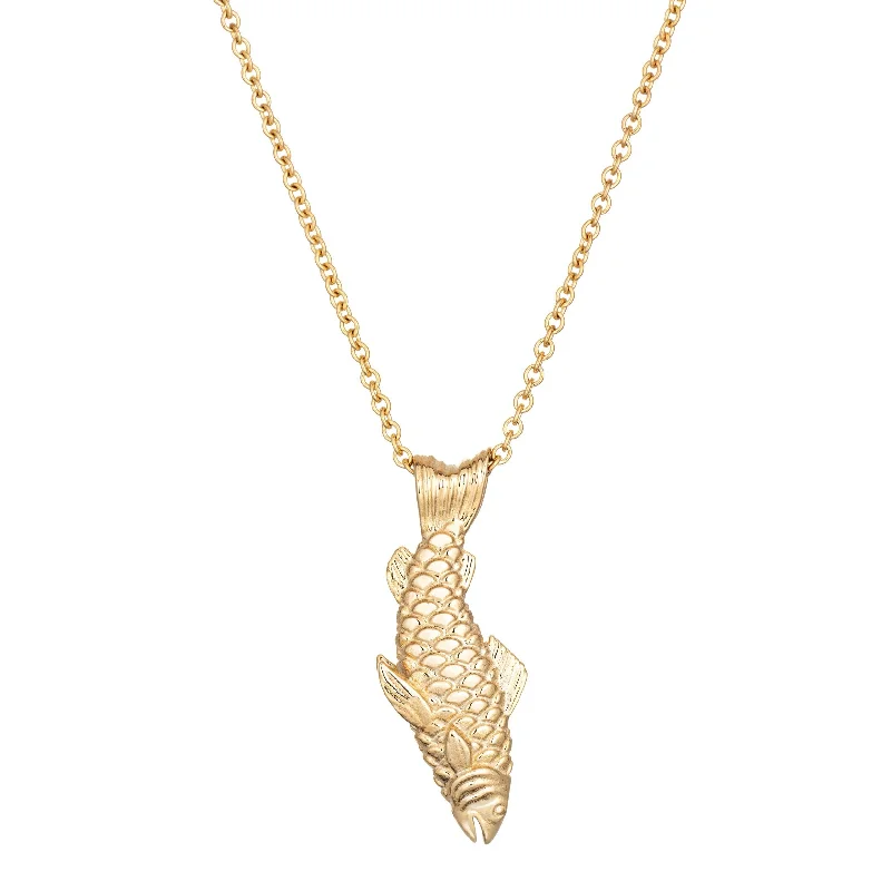 Ladies necklaces gold designs-Le Petite Poisson Pendant Necklace