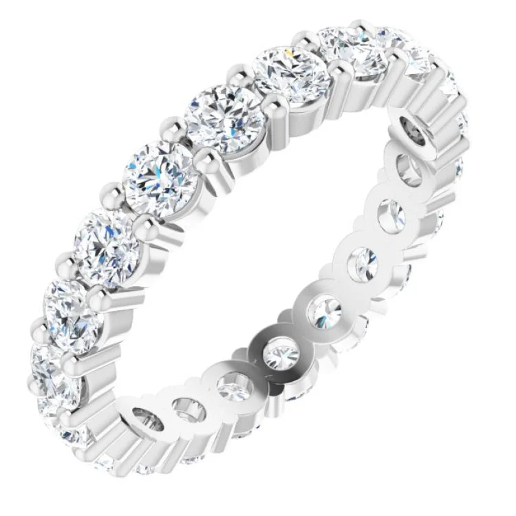 Ladies rings Asian styles-14K White 1 3/4 CTW Lab-Grown Diamond Eternity Band Size 4.5