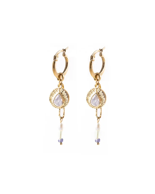 Ladies earrings Mother’s Day-Renaud Gold Earrings