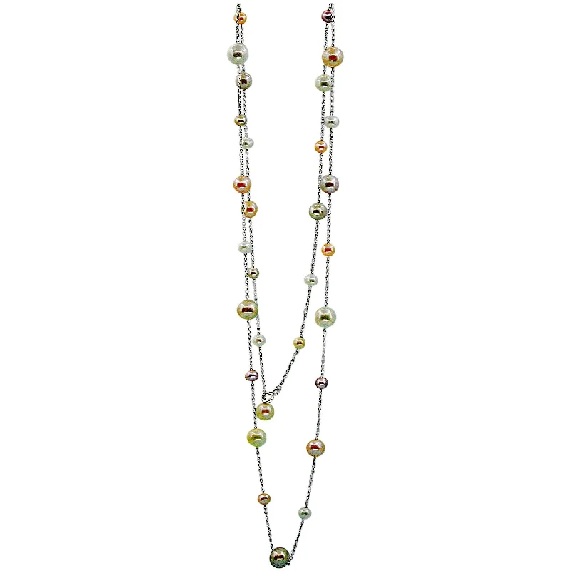 Ladies necklaces titanium options-Couleur Pearl Necklace