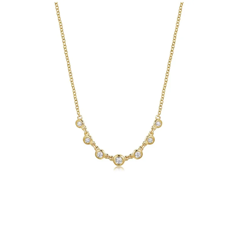 Ladies necklaces minimalist trends-18" 0.15 ctw Diamond Necklace | 10277430