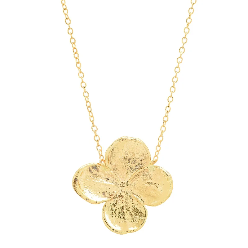 Ladies necklaces vintage charm-Hydrangea Flower Necklace