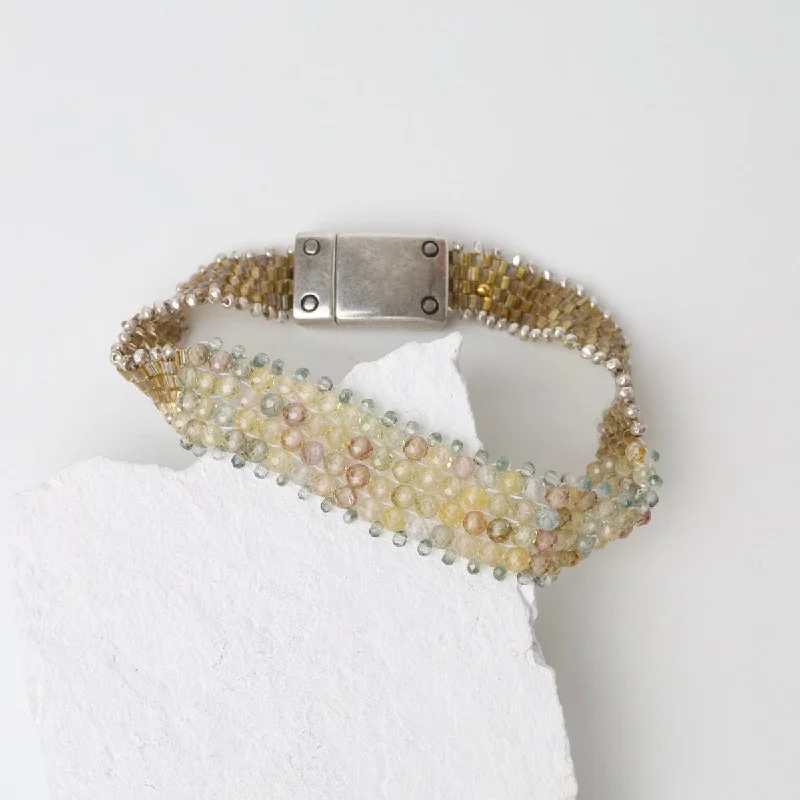 Ladies bracelets gift choices-Soft Bracelet of Pastel Zircon