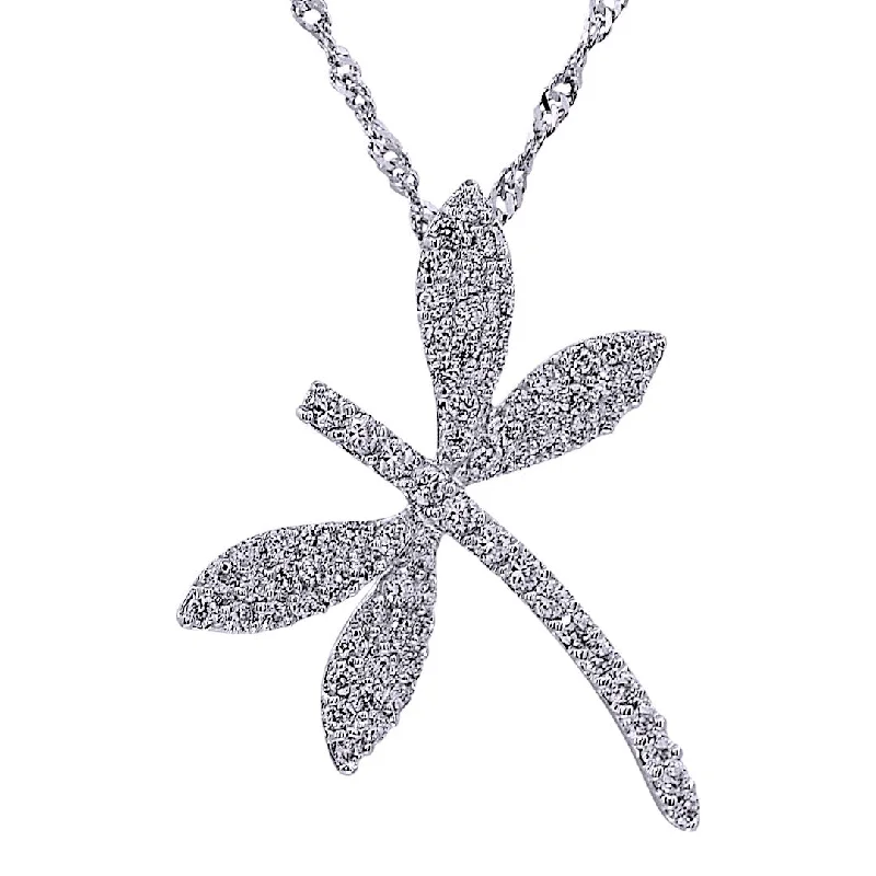 Ladies necklaces statement pieces-Dragon Fly Necklace