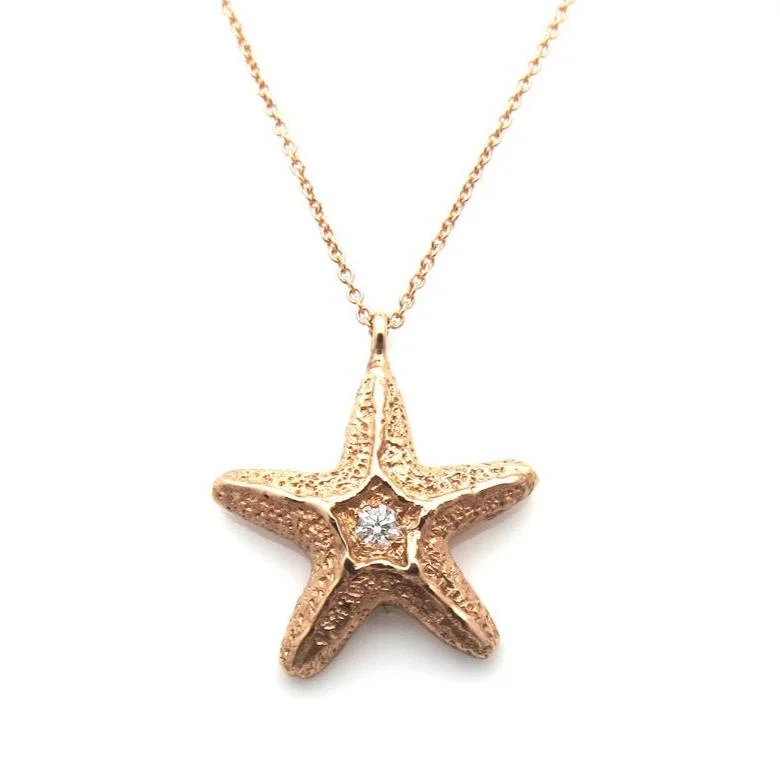 Ladies necklaces luxurious designs-Baby Starfish Necklace