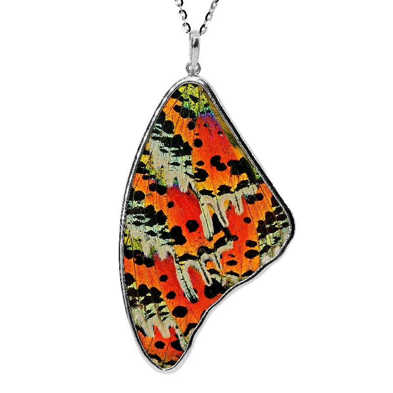 Ladies necklaces ethnic patterns-Urania Ripheous Large Butterfly Wing Necklace