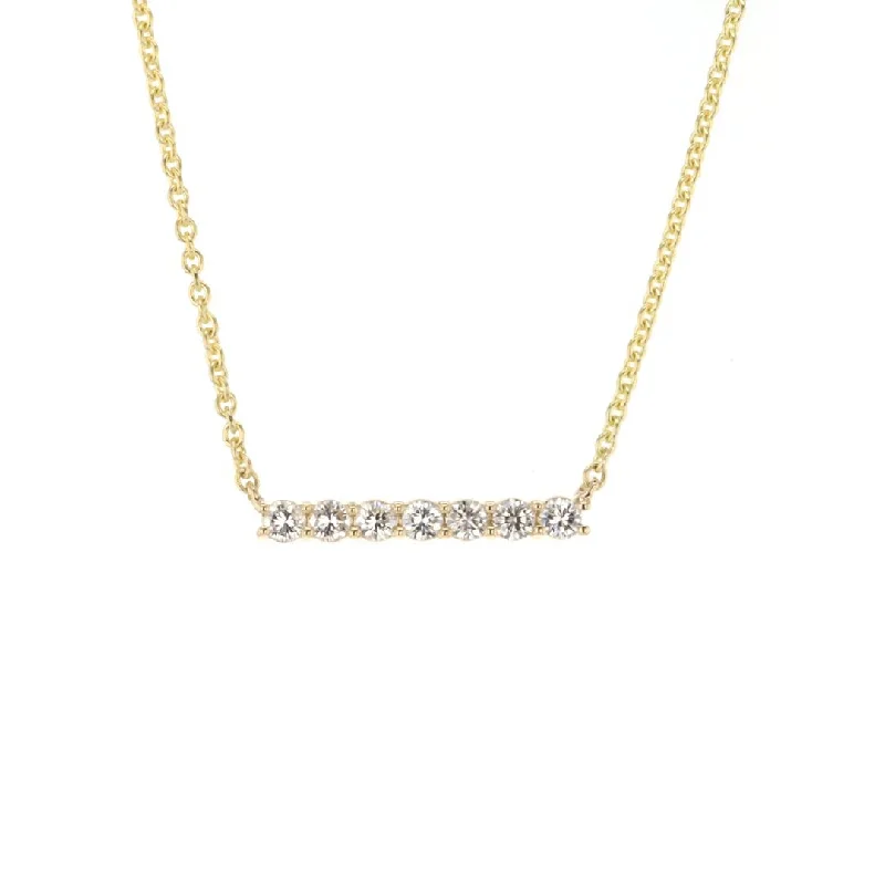 Ladies necklaces youthful charm-0.51 ctw Diamond Bar Necklace