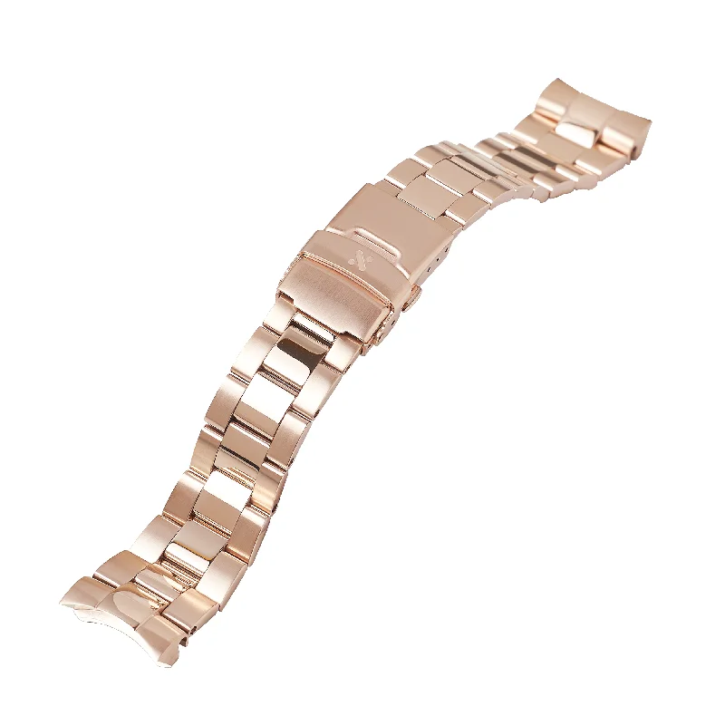 Ladies bracelets gothic appeal-SKX/SRPD Watch Bracelet: Oyster Rose Gold Finish