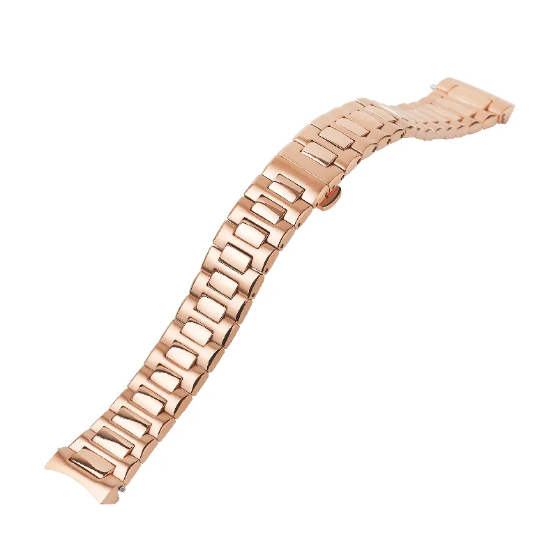 Ladies bracelets celebrity trends-NMK926/935 Watch Bracelet: Nautilus Rose Gold Finish