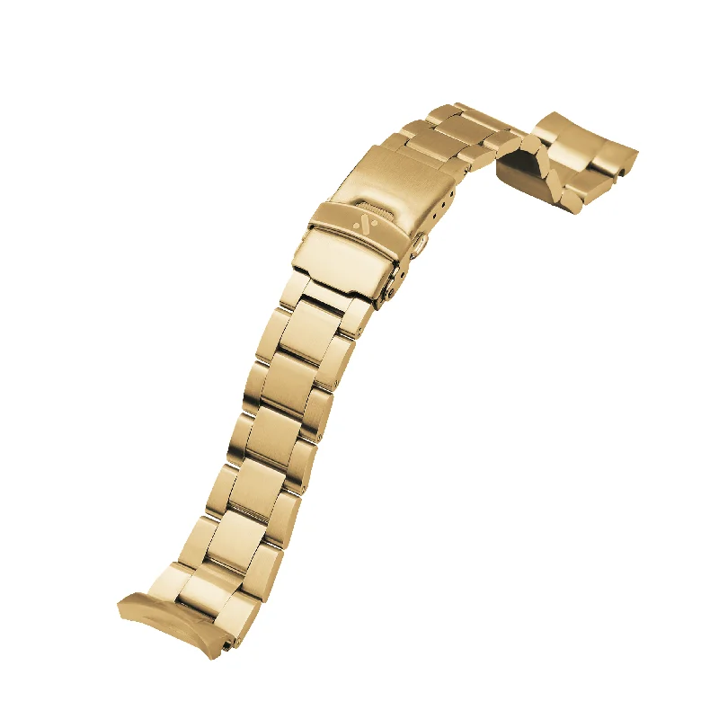 Ladies bracelets wedding styles-SRPE Watch Bracelet: Oyster Gold Brushed Finish