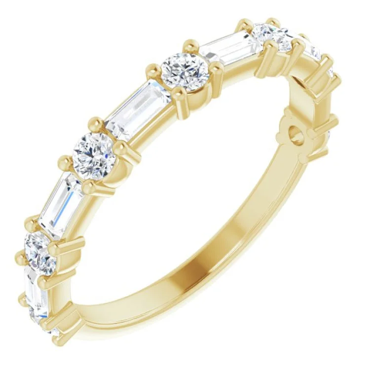 Ladies rings anniversary picks-14K Yellow 3/4 CTW Natural Diamond Anniversary Band