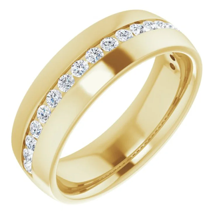 Ladies rings discount offers-14K Yellow 3/8 CTW Champagne Natural Diamond Band