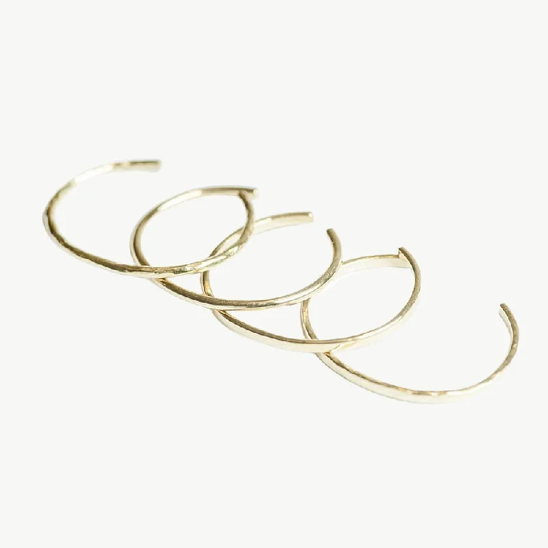 Ladies bracelets celebrity trends-Delicate Bangle Bracelet Set