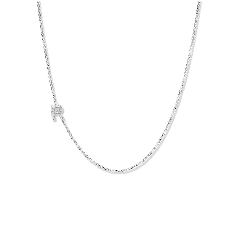 Ladies necklaces anniversary picks-18" 0.05 ctw Diamond Initial Necklace | 10262285