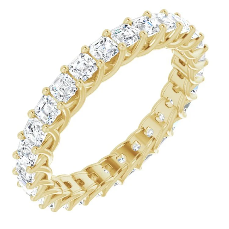 Ladies rings friendship rings-14K Yellow 2 1/8 CTW Diamond Eternity Band