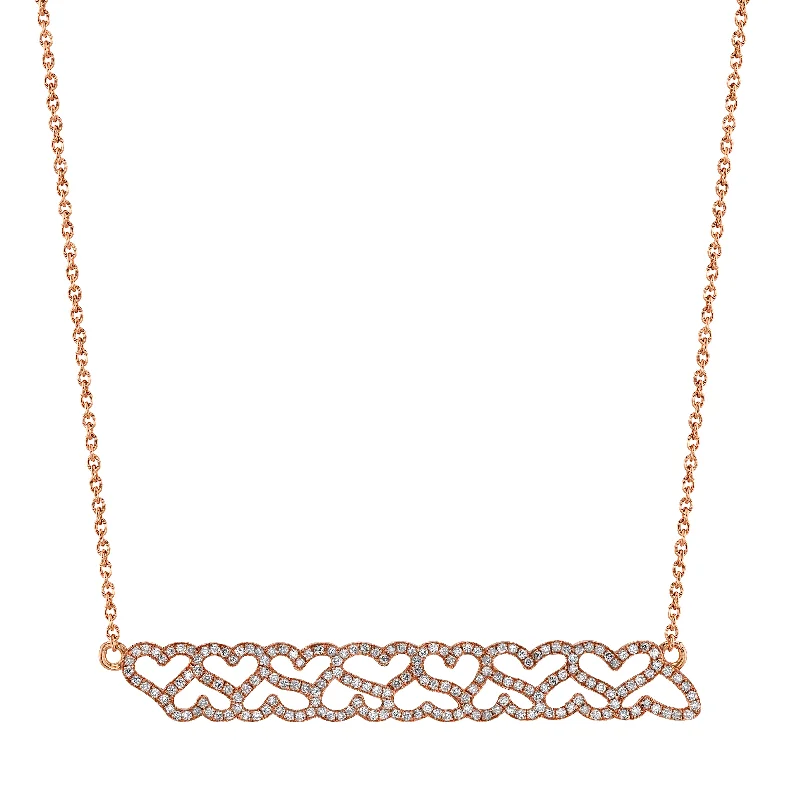 Ladies necklaces limited editions-Pave Diamond Easton Necklace