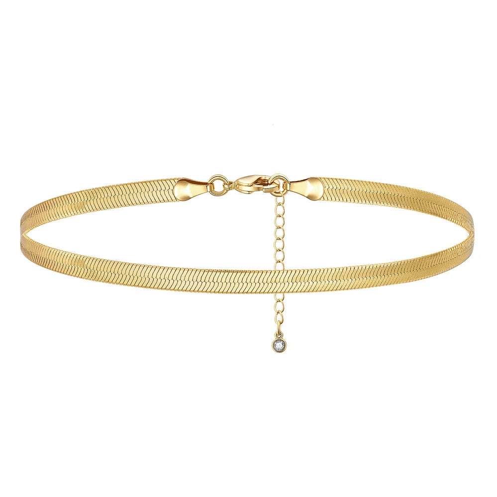 Ladies bracelets everyday wear-Dainty 14k Gold Adjustable Ankle Bracelets- Snake