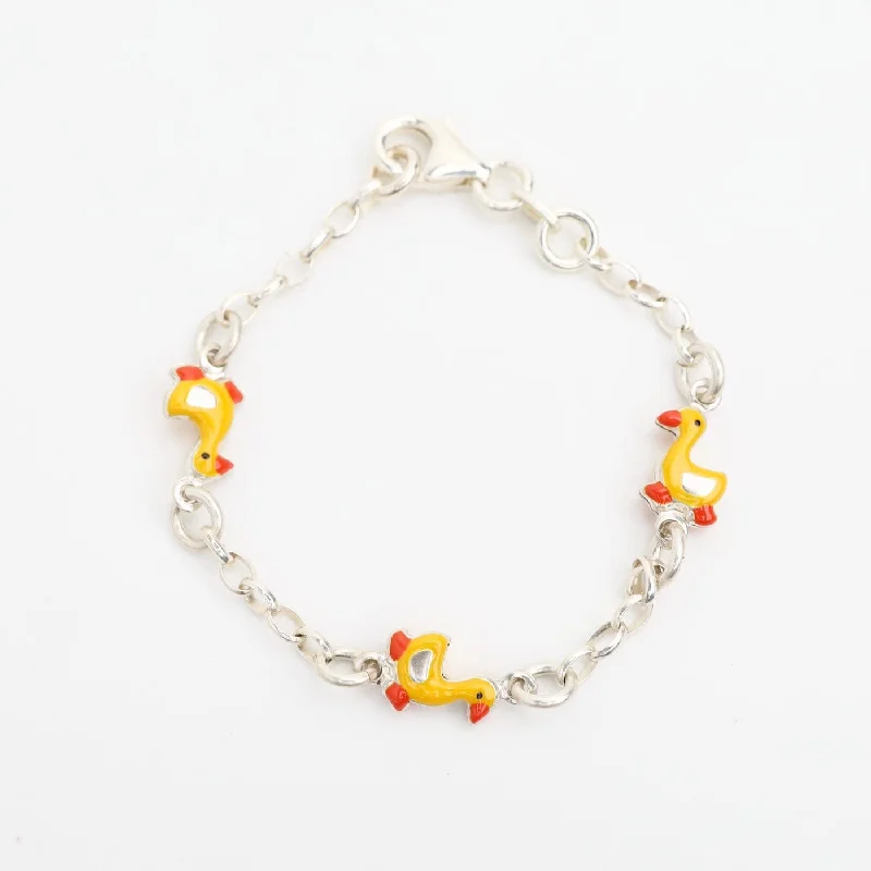 Ladies bracelets bridal essentials-Rubber Ducks Child's Bracelet