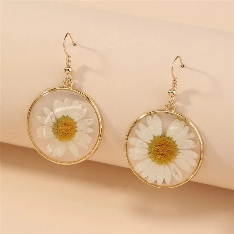 Ladies earrings wedding styles-Nature Retreat Daisy Earrings