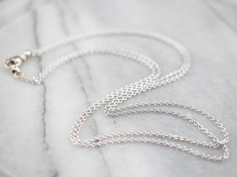 Ladies necklaces buying tips-White Gold Double Layer Chain Necklace