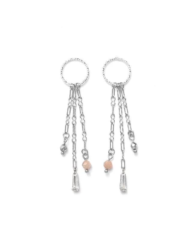 Ladies earrings rose gold-Charlie Silver Earrings