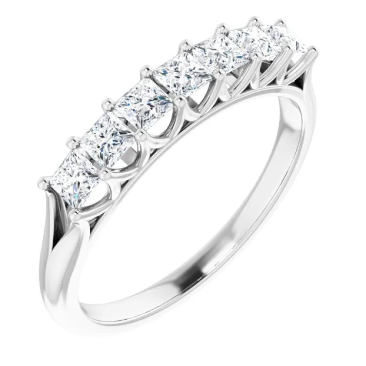 Ladies rings luxury brands-Platinum 3/4 CTW Natural Diamond Anniversary Band