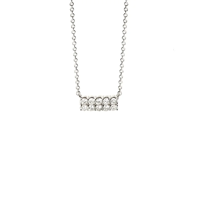 Ladies necklaces modern appeal-18.5" 0.50 ctw Diamond Bar Necklace | 10277709