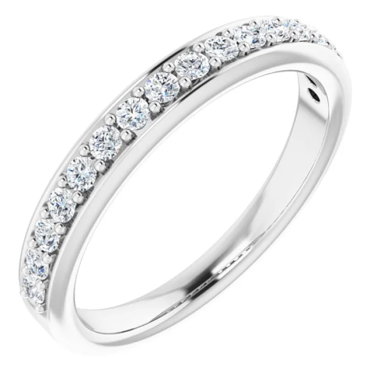 Ladies rings gothic appeal-14K White 1/3 CTW Natural Diamond Anniversary Band