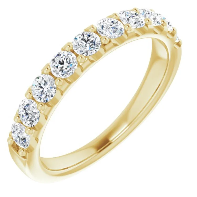 Ladies rings proposal gifts-14K Yellow 3/4 CTW Lab-Grown Diamond Anniversary Band