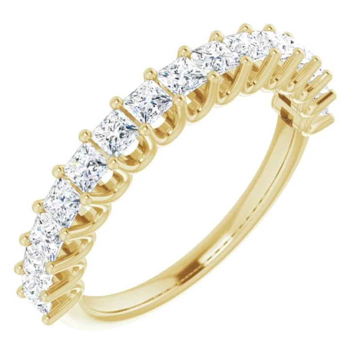 Ladies rings star motifs-14K Yellow 5/8 CTW Lab-Grown Diamond Anniversary Band