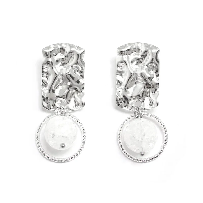 Ladies earrings girlfriend treats-Sylvia Silver Earrings