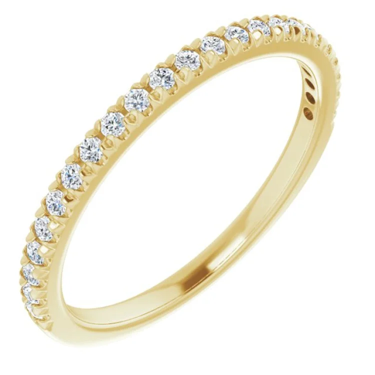 Ladies rings Valentine’s Day-14K Yellow 1/4 CTW Lab-Grown Diamond Anniversary Band