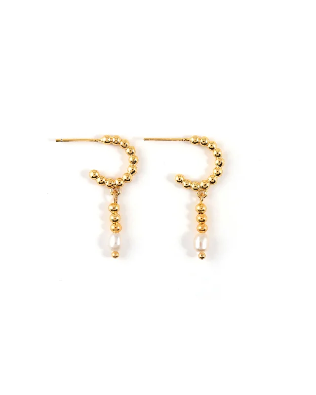 Ladies earrings minimalist trends-Naïa Gold Earrings