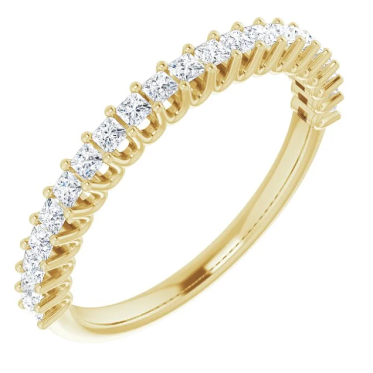 Ladies rings celebrity trends-14K Yellow 1/3 CTW Lab-Grown Diamond Anniversary Band